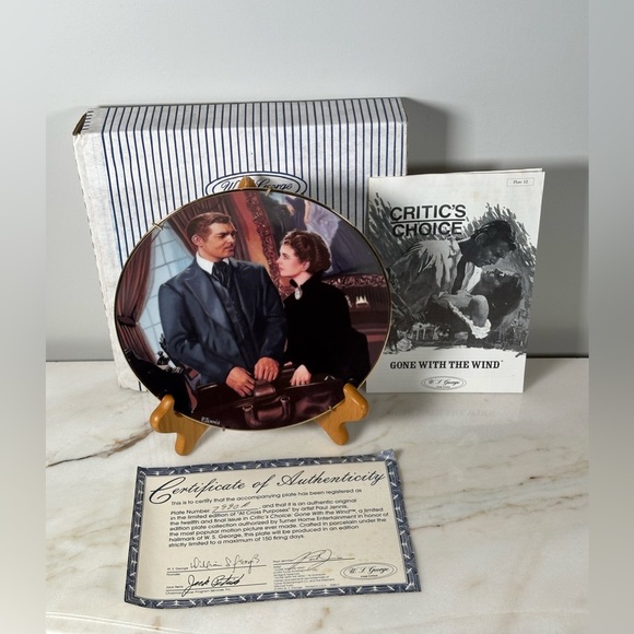 The Bradford Exchange Other - The Paris Hat Gone with the Wind Plate Critics Choice 1991 Bradford Exchange